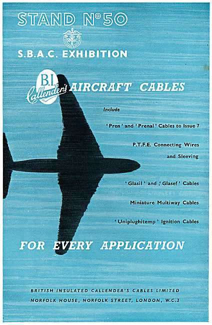 BICC Pren Aircraft Electrical Cables                             