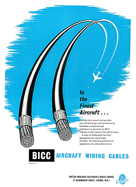 BICC Aircraft Wiring Cables                                      
