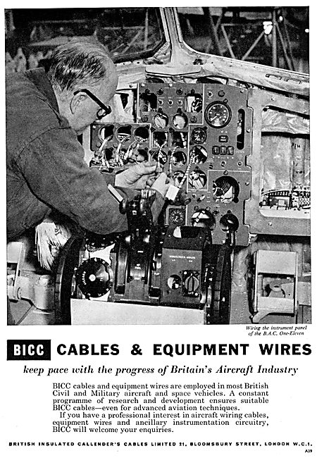 BICC Aircraft Wires & Cables 1965                                