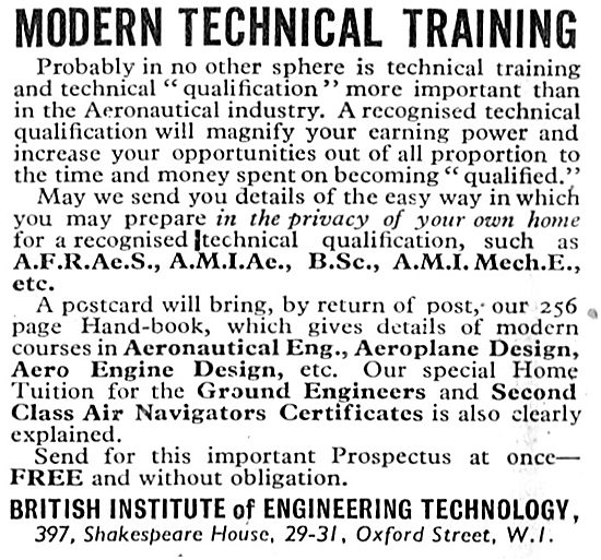 The British Institute Of Engineering Technololgy - Tech Training 