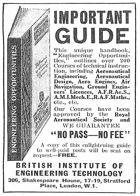 The British Institute Of Engineering Technology 1945             