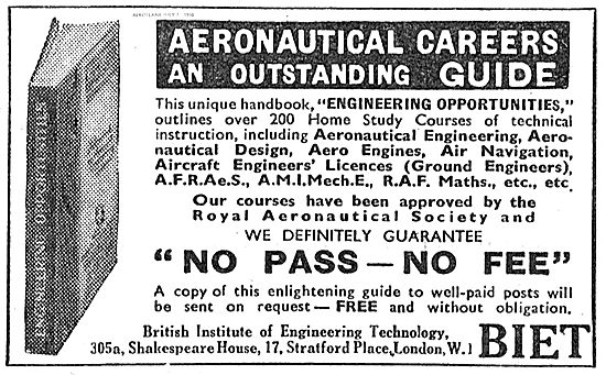 BIET Aeronautical Careers. An Outstanding Guide.                 