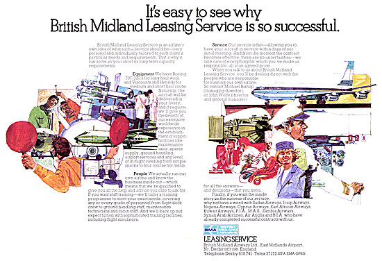 British Midland Airways Leasing Service - BMA                    