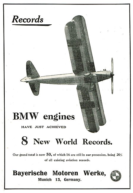 BMW Aero Engines Have Achieved 8 New World Records               