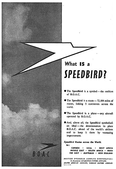 BOAC. What Is A Speedbird?                                       