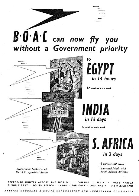 British Overseas Airways Corporation BOAC                        