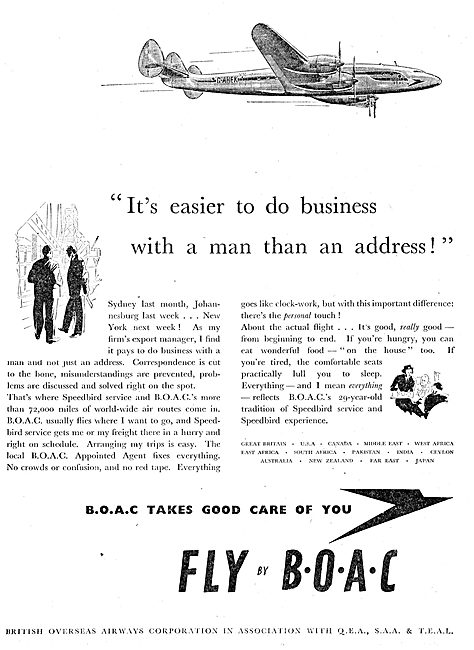 British Overseas Airways Corporation BOAC                        