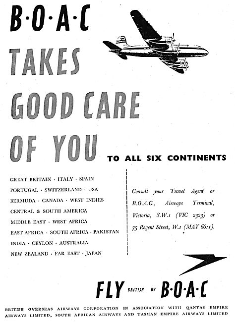 British Overseas Airways Corporation BOAC                        
