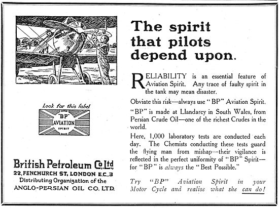 British Petroleum BP - The Spirit That Pilots Depend Upon        