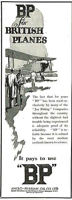 British Petroleum BP - For British Planes                        