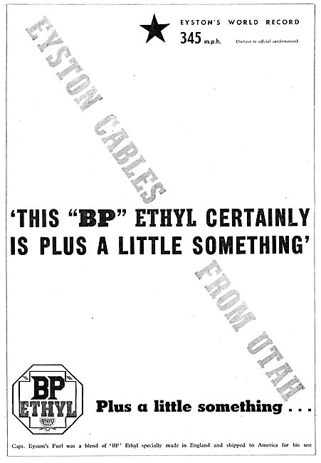 British Petroleum BP Ethyl Motor Fuel                            