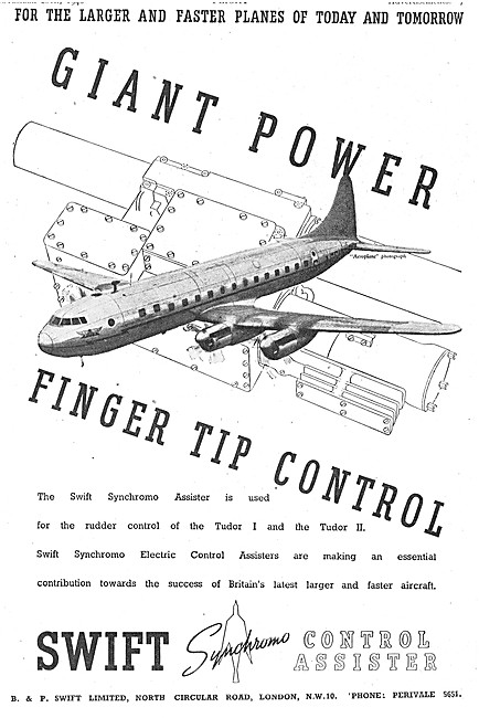 Swift Synchromo Electric Control Assisters 1946                  