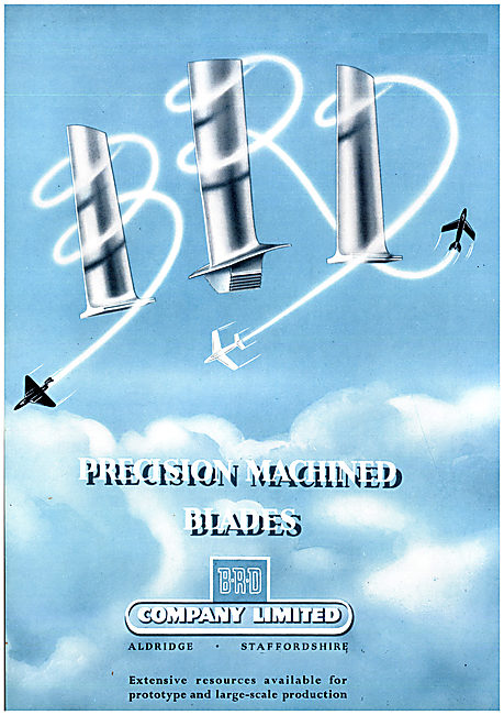 BRD Precision Machined Gas Turbine Blades. B.R.D.                