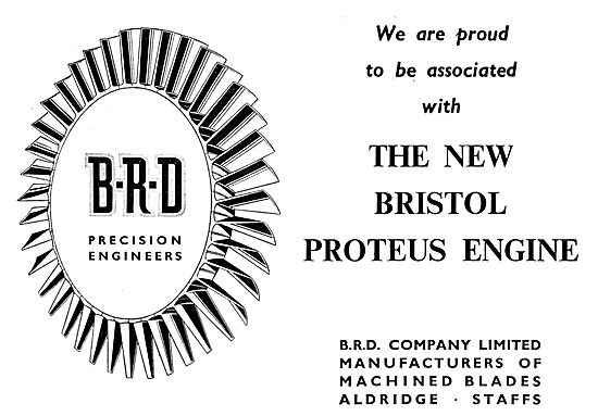 BRD Precision Machined Gas Turbine Blades. B.R.D.                