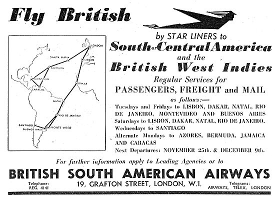 British South American Airways - BSAA                            