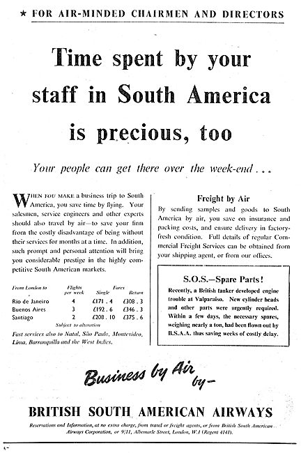 BSAA -  British South American Airways                           