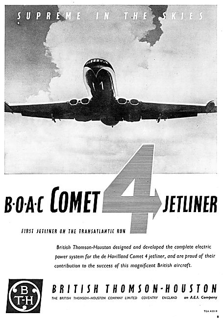  British Thomson-Houston B.T.H. Aircraft Electrical Power Systems