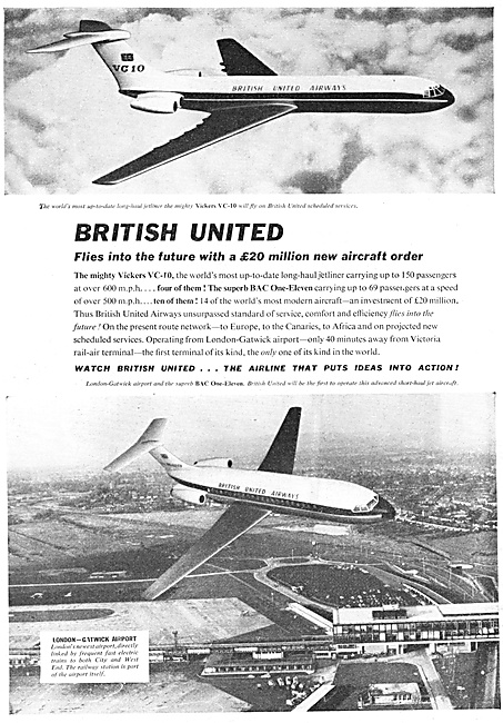 BUA. British United Airways.                                     