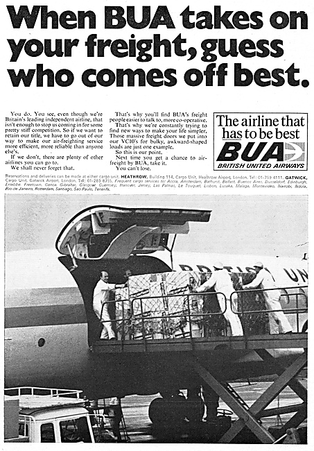 British United Airways - BUA Freight 1968                        