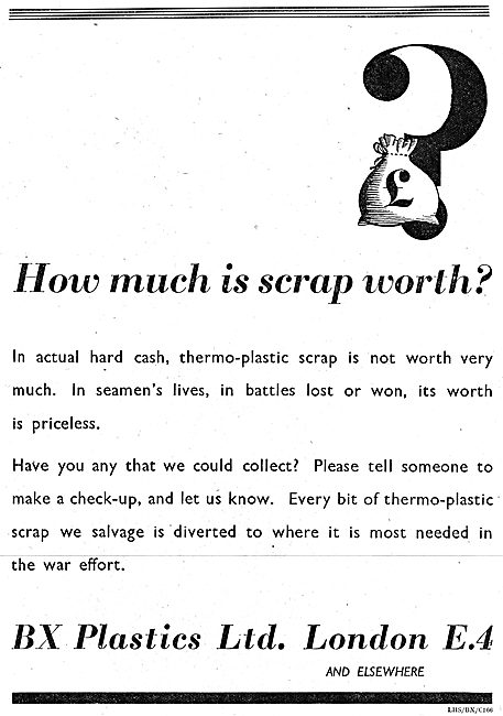 BX Plastics - WW2 Plastic Recycling                              