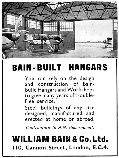 William Bain & Co - Aircraft Hangars                             