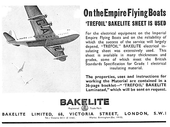 Bakelite Components For Aircraft - Trefoil                       