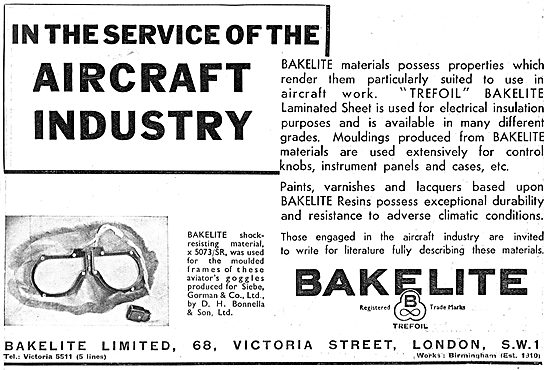 Bakelite Components For Aircraft                                 