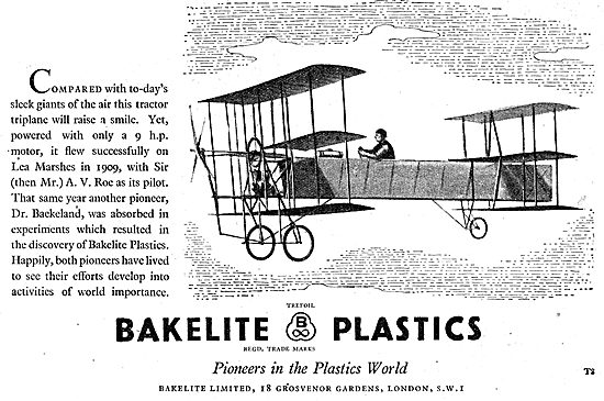 Bakelite Plastics For Aircraft Components                        