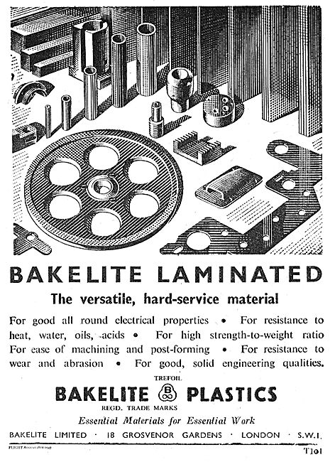 Bakelite Plastic Components For Aircraft Electrical Systems      