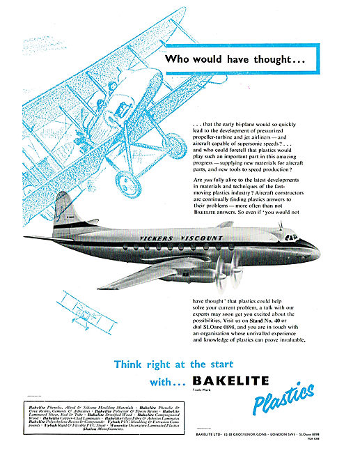Bakelite Plastics For Aircraft Manufacturers                     
