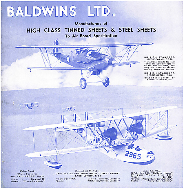 Baldwins - Manufacturers Of Steel Sheets -Balwins Tin Sheets     