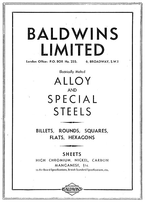 Baldwins Metals For Aircraft                                     