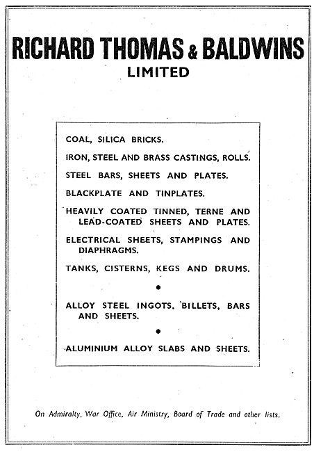 Baldwins Metals For Aircraft                                     