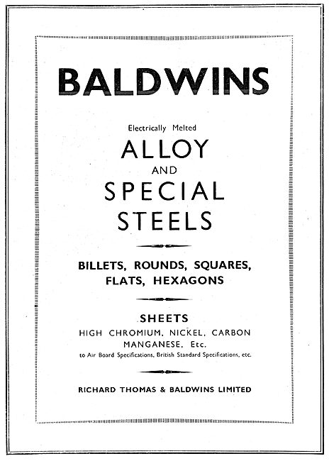 Baldwins Metals For Aircraft                                     