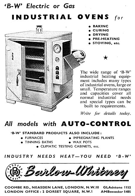 Barlow-Whitney Process Heating Equipment - Industrial Ovens      