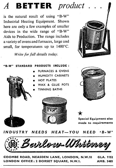 Barlow-Whitney Electrical Heating Equipment                      