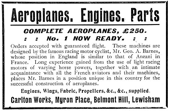 The Barnes Aeroplane Company                                     