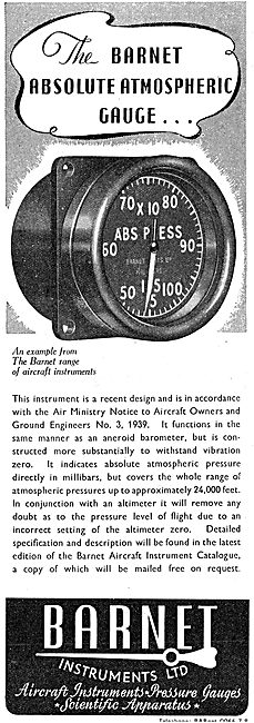 Barnet Aircraft Instruments                                      