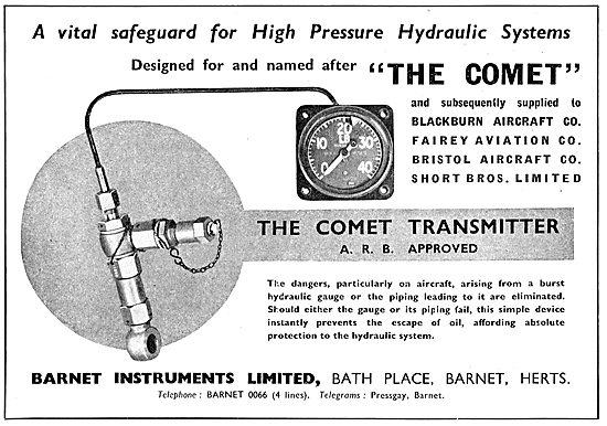 Barnet Instruments - Hydraulic Gauges                            