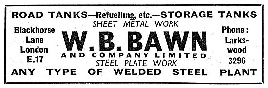 W B Bawn: Sheet Metal Work & Welding For The Aircraft Industry   