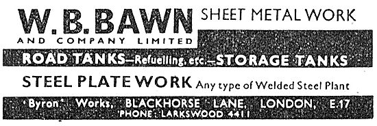 W B Bawn: Sheet Metal Work                                       