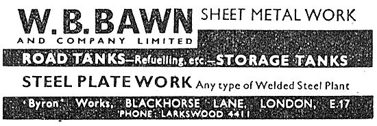 W B Bawn: Sheet Metal Work                                       