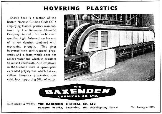 Baxenden Chemical. Foamed Plastics Manufacturing                 