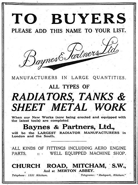 Baynes & Partners - Sheet Metal Works                            