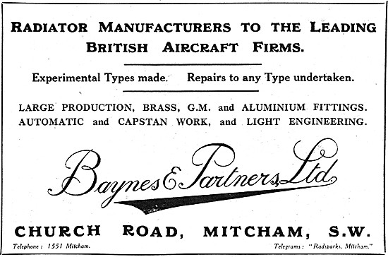Baynes & Partners - Sheet Metal Workers & Radiator Manufacturers 