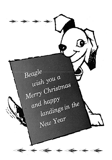 Beagle Aircraft Christmas Greetings 1961                         