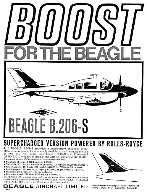 Turbocharged Boost For The Beagle B.206-S                        