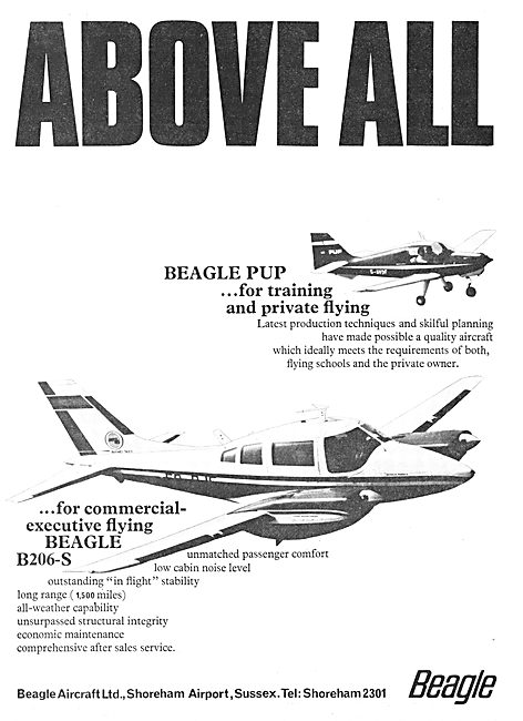 Beagle Aircraft 1968 - Pup 206                                   