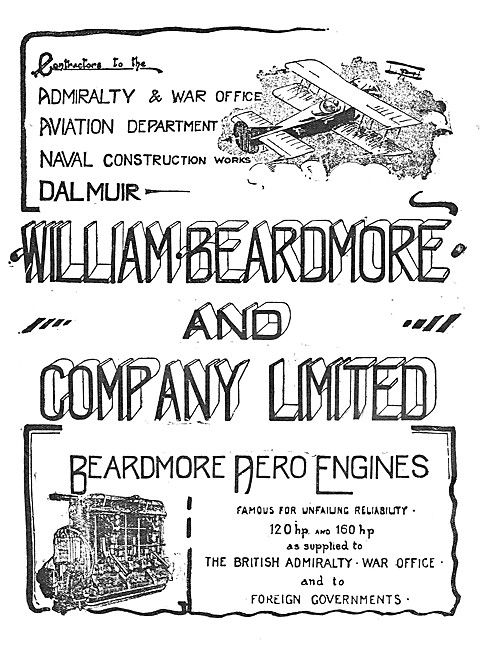 Beardmore Aero Engines 1917                                      