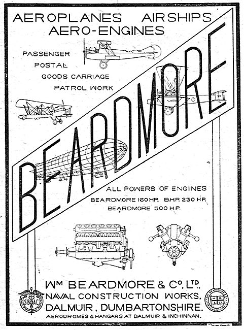 Beardmore Aeroplanes, Airships & Aero Engines                    